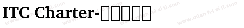 ITC Charter字体转换